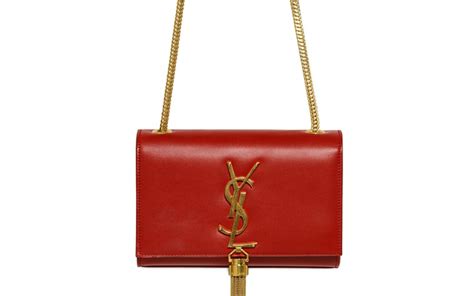 ysl small bag red|red ysl bag with tassel.